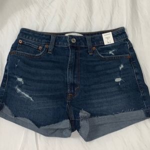 Abercrombie High Rise Jean Shorts